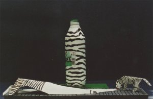 Zebrapoes, papiermachee,